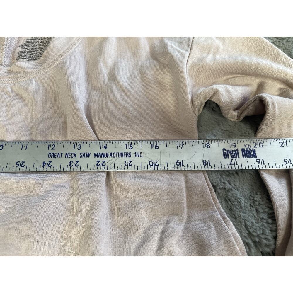 Xhilaration Women's Top Pink Long Sleeve Shirt Size Small Athletic Crop Top - Picture 3 of 10